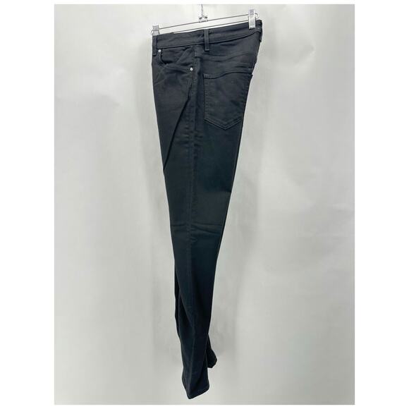 Toteme Classic Black Denim High Rise Slim Straight Jeans Size 28 Modern Preppy - Picture 3 of 12